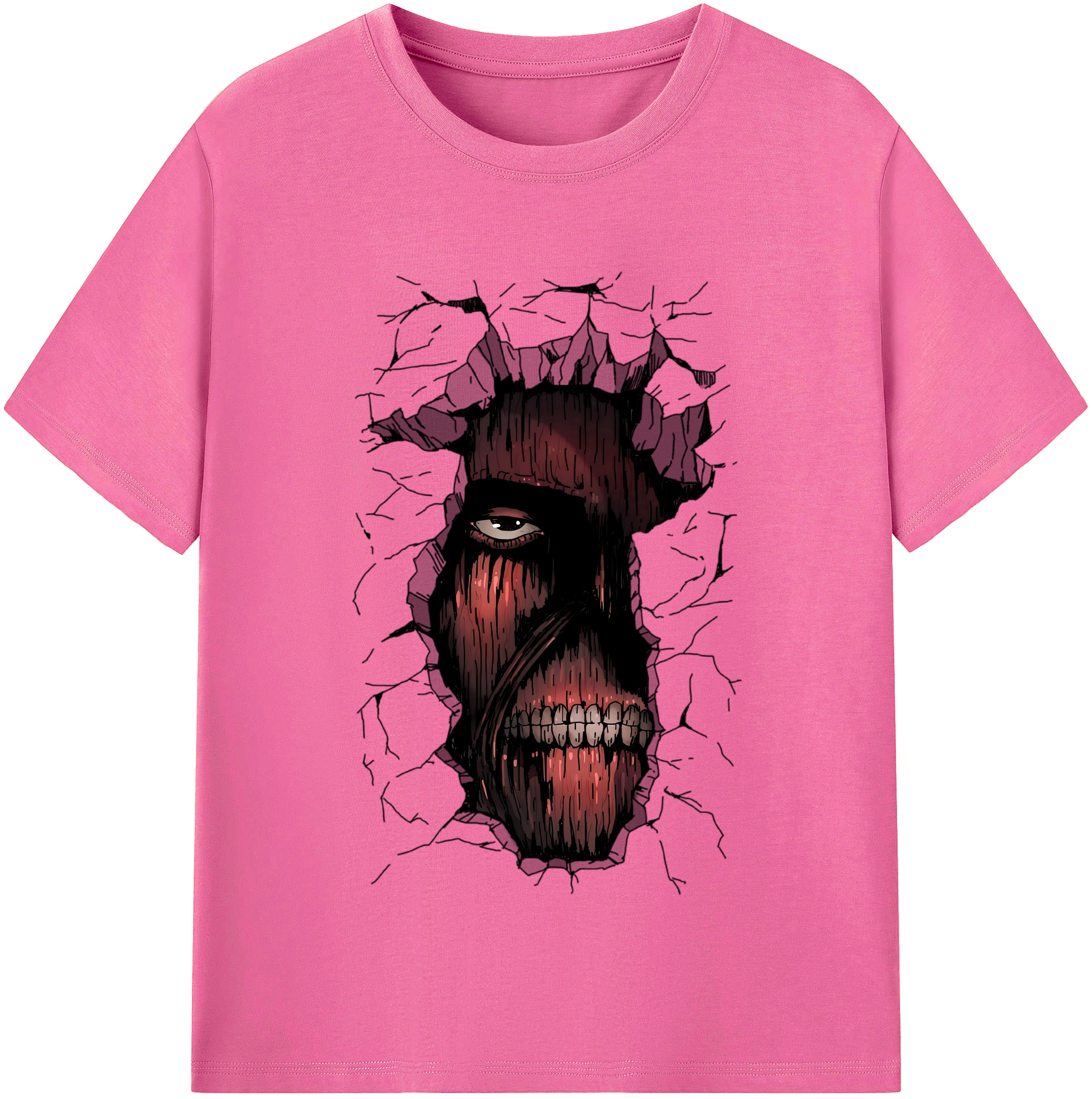 （画像用） 進撃の巨人 Attack on Titan レディースカジュアルプリントTシャツ（綿100％）